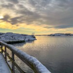 Smögen bryggan till badet vandring vinterskärgård Smögen bryggan till badet vandring vinterskärgård