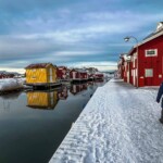 Smögen bryggan till badet vandring vinterskärgård Smögen bryggan till badet vandring vinterskärgård